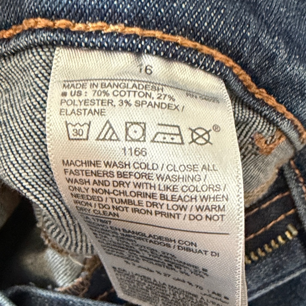 Girls Distressed Old Navy Jeggings/skinny Jeans - Picture 3 of 4